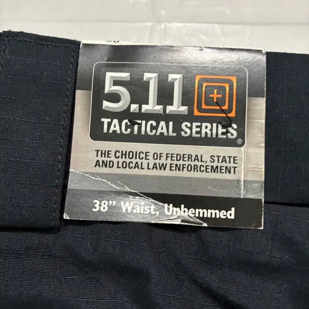 5.11 Tactical B-Class PDU Taclite Ripstop Pant Midnight Navy Size 38 UNHEMMED